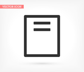 Files vector icon , lorem ipsum Flat design