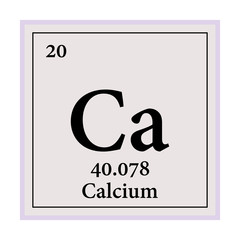 Calcium Periodic Table of the Elements Vector illustration eps 10