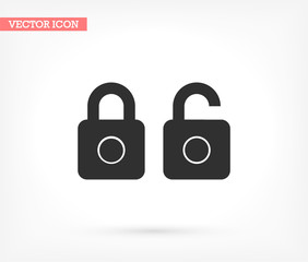 Lock dollar vector icon , lorem ipsum Flat design