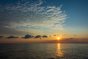 Adriatic sea. Ostuni, Puglia. Sunrise. Renowned seaside resort located in the heart of Salento....
