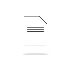 simple document design icons  for your website design, logo, app, UI, vector illustration and others