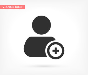 People tick vector icon , lorem ipsum Flat design
