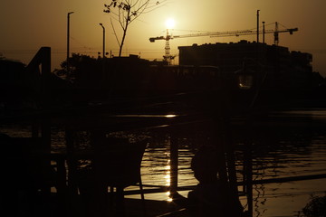 Sunset in Wroclaw