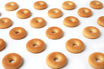 バタークッキー ビスケット お菓子 白背景