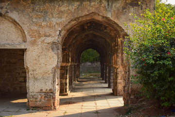 Old Classic Ancient Ruined Architecture of seven tombs