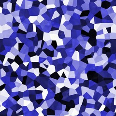 Polygonal blue and white seamless pattern background