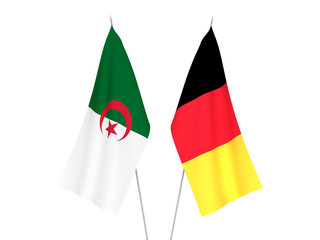 Belgium and Algeria flags