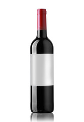 full unopened wine bottle