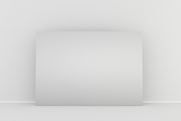 White canvas mock up