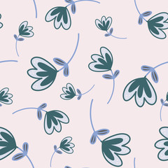 Seamless Pattern with Flowers