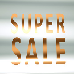 Beautiful luxury flag with a golden congratulation. 3d illustration, 3d rendering.