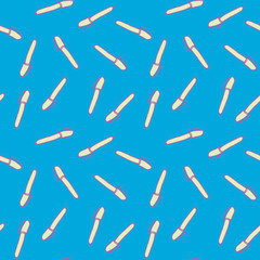 Seamless Pattern with Colorful Pens. Back to School Background