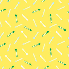 Seamless Pattern with Colorful Pens. Back to School Background