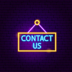 Contact Us Neon Sign