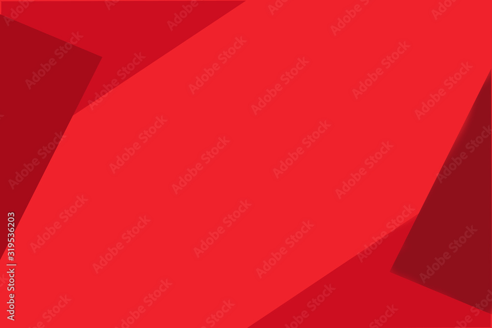 Wall mural red geometric polygon background for web design