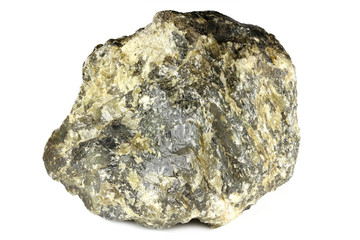 labradorite from Madagascar isolated on white background