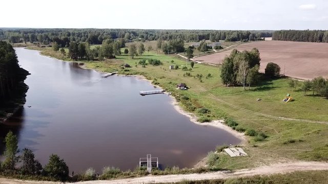 landscape with lake