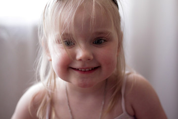 portrait of a smiling little girl