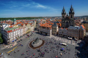 Europe Czech republic Prague old town square