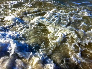 sea surf on a summer afternoon