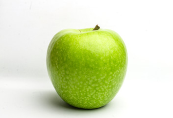 green apple isolated on white background.