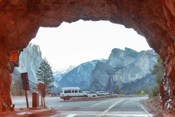  Tunnel View of Yosemite National Park California © Paola