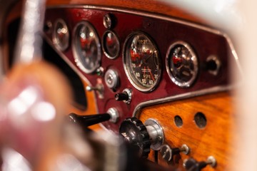 antique dashboard gauge cluster