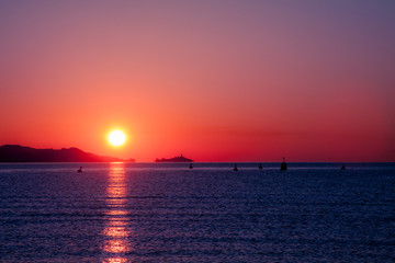 Fototapeta premium sunset at sea