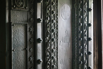 Door of Hagia Sophia museum in Istanbul, Turkey