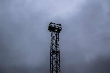 watcher tower against gray sky
