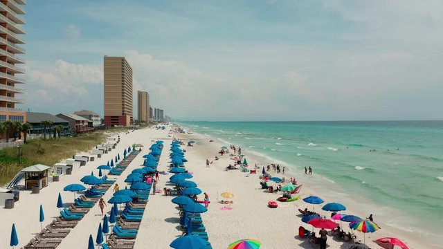 Aerial view of the Panama City Beach USA