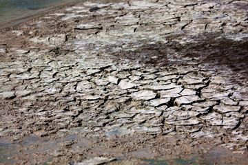 texture of stone cracks
