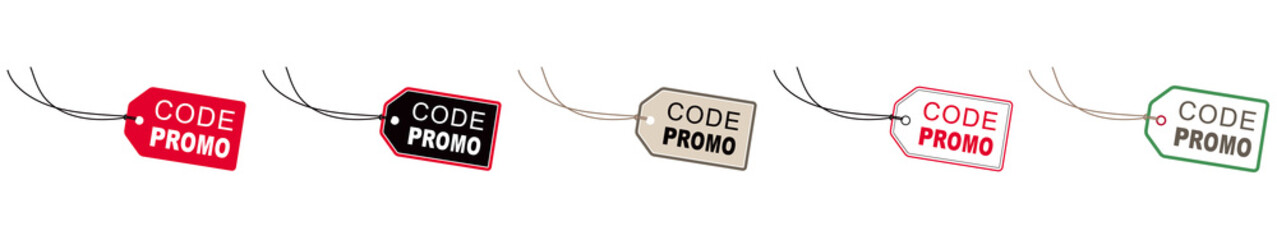 ÉTIQUETTE CODE PROMO COULEUR © kazy