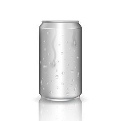 Realistic aluminium can