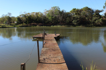 Obraz premium pier on the lake