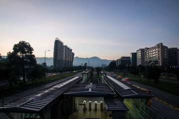 Fototapeta premium Dawn of a City 