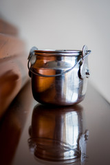 little metal cooking pot