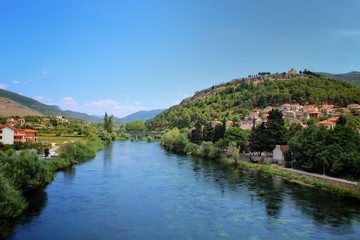 Fototapeta na wymiar view of the Trebišnjica river