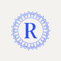 Luxury Letter R logo Design logotype