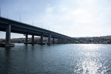 Halic bridge was built in 1974. Length 995m width 32m.