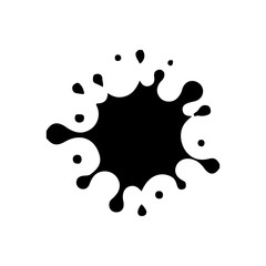 Liquid splash, droplet icon