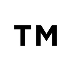 Obraz premium Trade mark icon, TM signage