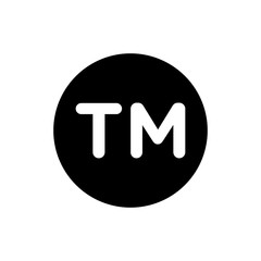 Trade mark icon, TM signage