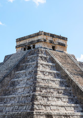 Pyramid of Kukulcan at Chichen Itza in Yucatan Peninsula, Mexico