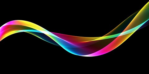 Abstract colorful background with wave