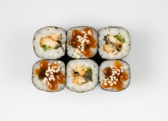  rolls top view on a light background6
