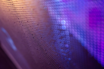CloseUp LED blurred screen. LED soft focus background. abstract background ideal for design.