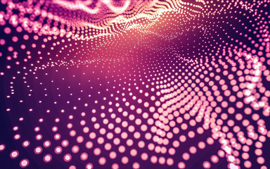 Abstract background. Molecules technology with polygonal shapes, connecting dots and lines....
