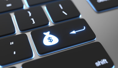 Make money online,  working from home,  remote work concept