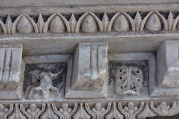 Italy, Pompeii, remains of the city buried by the eruption of ashes and lapilli of Vesuvius in 79.